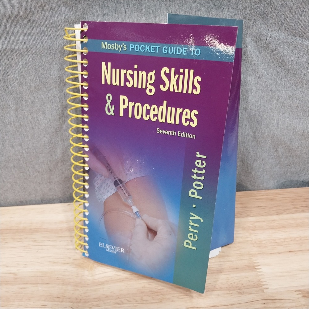 Nursing Skills & Procedures 7th Ed Perry Potter Pocket Guide Book Elsevier Mosby